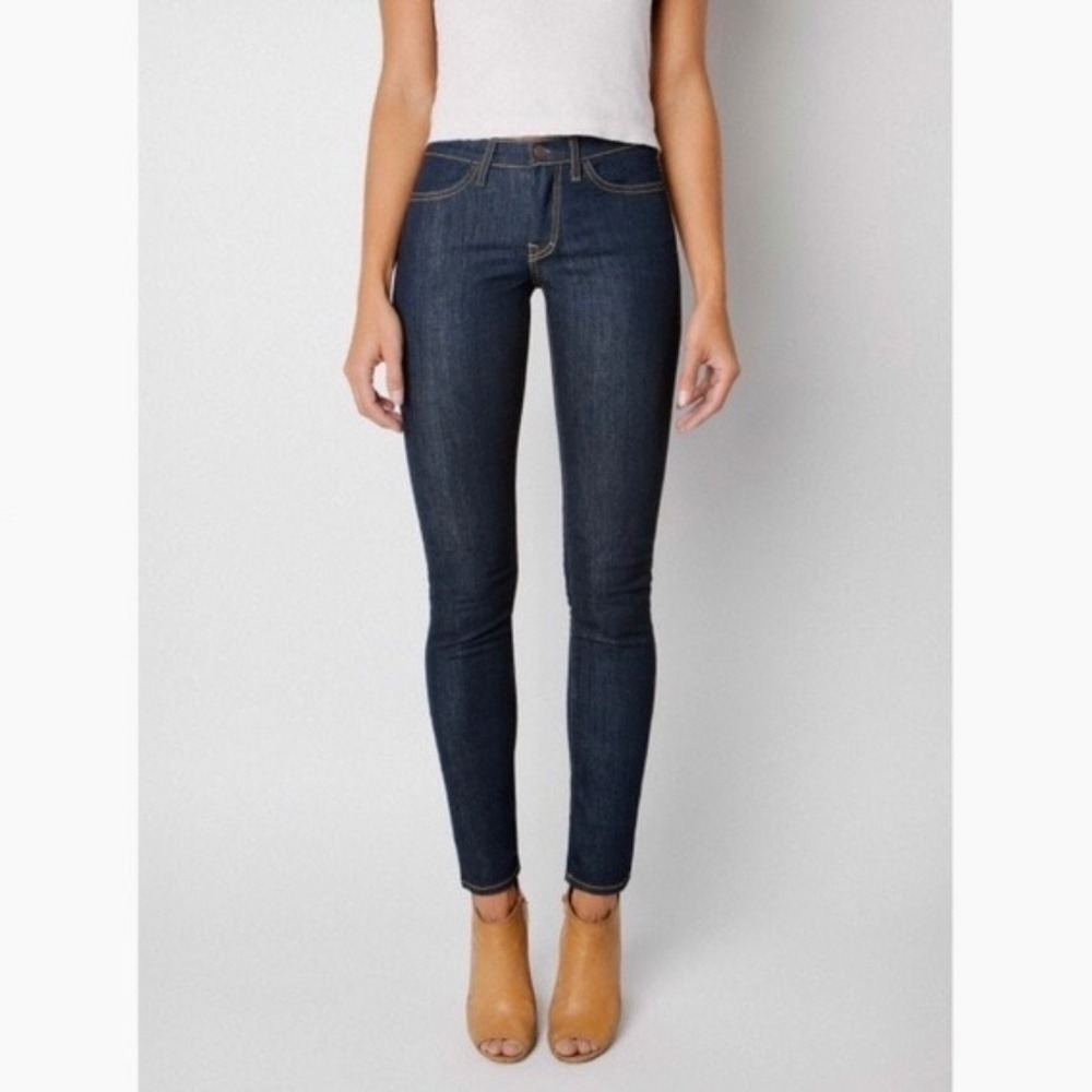 IMOGENE + WILLIE Jane Dark Wash Skinny Ankle Jeans Denim Low Rise Size 27